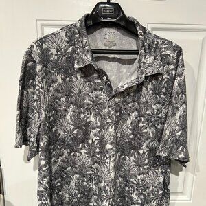 Apt.9 Short Sleeve Polo Shirt - Moisture Wicking - 3XL - Palm Tree Print